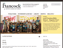 Tablet Screenshot of hancockchurch.org